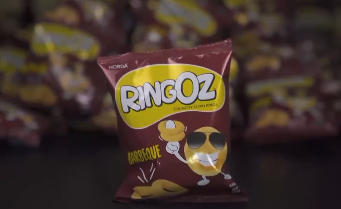 A sample of a Ringoz snack.